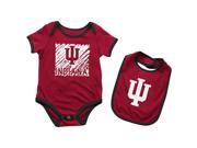 Indiana University Hoosiers Infant Look at the Baby Onesie and Bib Set