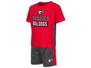 Georgia Bulldogs UGA Toddler T Shirt and Shorts 2 Piece Set
