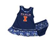 University of Illinois Infant Fountain Dress Set