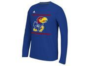 Kansas Jayhawks KU Long Sleeve Adidas Ultimate T Shirt