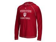 Indiana University Hoosiers Adidas Long Sleeve Hooded T Shirt