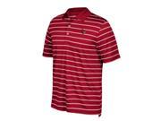 Louisville Cardinals Adidas Striped Golf Polo