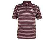 Mississippi State Bulldogs Adidas Striped Golf Polo