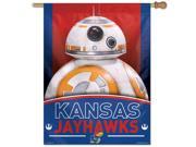 27 x 37 Vertical Star Wars Kansas Jayhawks KU House Flag