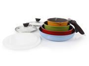 Neoflam Midas Cast Aluminum Cookware 9 Piece Set with Detachable Handle