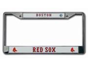 Boston Red Sox Chrome License Plate Frame