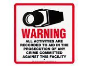 GW Waterproof Plastic Warning Surveillance CCTV Security Camera Sign