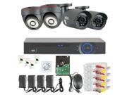 4 Channel HDCVI DVR Security Camera System 1TB HD with 4 x 2MP HDCVI CCTV Security Camera 3.6mm Lens 24 IR LED 49 Feet Night Vision 1080P Real time Preview