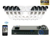 GW Full 1920 x 1080P HD CVI 8 CH. Selected HDD 8 HDCVI 2 MegaPixel Camera Security System 1080P Live View 1080P Recording Real Time DVR Kit Motion Detect
