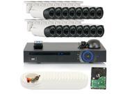 GW Motorized Camera Security System 1080P HD CVI 16CH Video Security Camera System 16x 2MP Weatherproof Sony Cmos 2.8 12mm Remote Control Motorized Zoom Varif