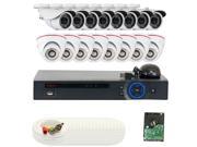 GW Full 1920 x 1080P HD CVI 16 CH. 4TB HDD 16 HDCVI 2 MegaPixel 3.6mm Lens Camera Security System 1080P Live View 1080P Recording Real Time DVR Kit Motion