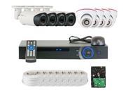 GW 8 Channel HD CVI DVR 4TB Security Camera System with 8 x HDCVI Camera 2.0 Mega pixel 2.8~12mm Varifocal and 3.6mm Lens 1080P Real Time Preview 720P Real Ti