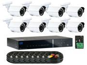 GW Build Your Own 16 Channel Security Camera System Real Time Motion Detective DVR Kit 8 x 900 TVL Water Proof Cameras Support Up to 16 Cameras HDMI Video