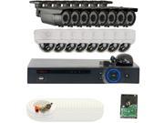 GW Full 1920 x 1080P HD CVI 16 CH. 4TB HDD 16 HDCVI 2 MegaPixel 2.8~12mm Lens Camera Security System 1080P Live View 1080P Recording Real Time DVR Kit Mot