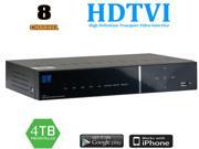 GW9328ATHD Tribrid 8 Channel HD TVI DVR Selected HDD 1080P Realtime Display HDMI Smartphone View CCTV Surveillance Security Camera Video Recorder Compatible
