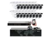 GW 5MP 2592x1920p 16 Channel 1920P NVR PoE IP Security Camera System 16 x HD 2.8~12mm Varifocal Zoom 196ft IR IP Camera 5 Megapixel More Pixels Than 1080