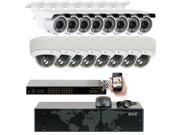 GW 5MP 2592x1920p 16 Channel 1920P NVR PoE IP Security Camera System 16 x HD 2.8~12mm Varifocal Zoom 196ft IR IP Camera 5 Megapixel More Pixels Than 1080