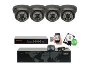GW Security 8 Channel 5MP NVR IP Camera Network PoE Surveillance System 4 x HD 1920P Weatherproof Dome Security Cameras Super 5MP is much higher than HD re