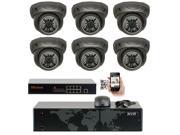 GW Security 8 Channel 5MP NVR IP Camera Network PoE Surveillance System 6 x HD 1920P Weatherproof Dome Security Cameras Super 5MP is much higher than HD re