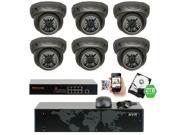 GW Security 8 Channel 5MP NVR IP Camera Network PoE Surveillance System 6 x HD 1920P Weatherproof Dome Security Cameras Super 5MP is much higher than HD re