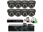 GW Security 8 Channel 5MP NVR IP Camera Network PoE Surveillance System 8 x HD 1920P Weatherproof Dome Security Cameras Super 5MP is much higher than HD re