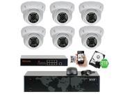 GW Security 8 Channel 5MP NVR IP Camera Network PoE Surveillance System 2TB HDD 6 x HD 1920P Weatherproof Dome Security Cameras Super 5MP is much higher th