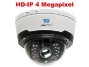 GW4571IP 4MP 1680P H.265 H.264 Video Compression Weather Proof 2.8~12mm Varifocal Lens Max 98 Feet Night Vision PoE Dome IP Camera Compatible with Windows iPh