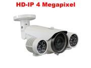 GW 4 Megapixel Network IP Camera H.265 H.264 Video Compression 6~50mm Varifocal Lens 8 Pieces Super High Power IR LED Featuring Up to 328 Feet Night Vision Dist