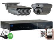 GW Security 2.1 Megapixel HD TVI 1080P Complete Security System 16 x 2.1MP HDTVI True HD 1080P @30fps Weather Proof Security Cameras 16 Channel Plug and