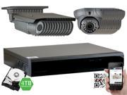 GW Security 2.1 Megapixel HD TVI 1080P Complete Security System 24 x 2.1MP HDTVI Weather Proof Security Cameras 32 Channel Plug and Play DVR 4TB Pre Insta