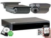 GW Security 2.1 Megapixel HD TVI 1080P Complete Security System 32 x 2.1MP HDTVI Weather Proof Security Cameras 32 Channel Plug and Play DVR 4TB Pre Insta