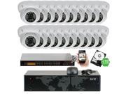GW Security 24 Channel 5MP NVR IP Camera Network PoE Surveillance System 4TB HDD 20 x HD 1920P Weatherproof Dome Security Cameras Super 5MP is much higher