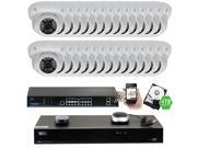 GW Security 32 Channel 5MP NVR IP Camera Network PoE Surveillance System 4TB HDD 28 x HD 1920P Weatherproof Dome Security Cameras Super 5MP is much higher