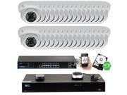 GW Security 32 Channel 5MP NVR IP Camera Network PoE Surveillance System 4TB HDD 32 x HD 1920P Weatherproof Dome Security Cameras Super 5MP is much higher