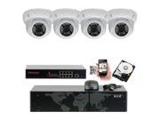 GW Security 8 Channel 5MP NVR IP Camera Network PoE Surveillance System 2TB HDD 4 x HD 1920P Weatherproof Dome Security Cameras Super 5MP is much higher th