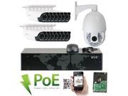 GW Security 16 Channel HD 1920p Security System with 8TB HDD 15 * HD 5MP 1920p 2.8 12mm Varifocal Outdoor Indoor PoE IP Cameras and 1 * 20X Zoom 4MP 1520p I