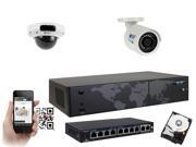 GW 8 Channel 4K NVR H.265 HEVC 5 Megapixels 2592 * 1920P PoE IP Camera System, IP66 Rated Weather Proof, 2.8mm Wide Angle Dome Camera, 98 Feet Night Vision Comp GW 8 Channel 4K NVR H.265 HEVC 5 Megapixels 2592 * 1920P PoE IP Camera System, IP66 Rated Weather Proof, 2.8mm Wide Angle Dome Camera, 98 Feet Night Vision Comp