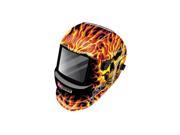 1441 0088 Auto Darkening Welding Helmet Skull Fire