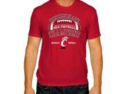 Cincinnati Bearcats Victory Red 2014 AAC NCAA Football Champions T Shirt L
