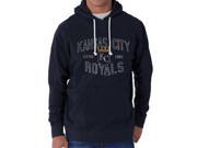 Kansas City Royals 47 Brand Fall Navy Slugger Hoodie Sweatshirt M