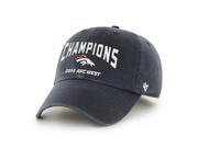 Denver Broncos 47 Brand 2014 AFC West Champions Navy Adjustable Hat Cap