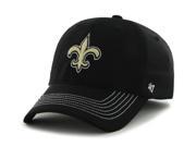 New Orleans Saints 47 Brand Black Game Time Closer Performance Flexfit Hat Cap