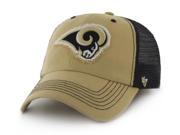 St. Louis Rams 47 Brand Gold Navy Taylor Closer Mesh Flexfit Hat Cap