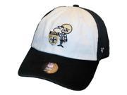 New Orleans Saints 47 Brand Black White Freshman Retro Adjustable Slouch Hat Cap