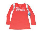 Nebraska Cornhuskers Blue 84 Long Sleeve Womens VNeck Translucent Red Shirt XL
