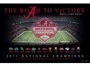 Alabama Crimson Tide The Road To Victory 2011 National Champions Poster Print