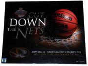 Missouri Tigers Men s Basketball Cut down the Net 2009 Big 12 Champs Print 16X20