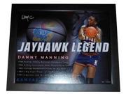 Kansas Jayhawks Danny Manning Authentic Autographed Signed Black Framed Picture