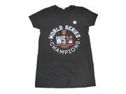 San Francisco Giants SAAG Women Black World Series Champs V Neck T Shirt M