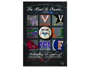 2015 College World Series CWS Road to Omaha Team Logos Print Poster 24 x36